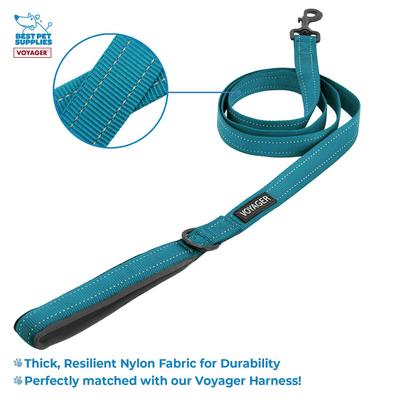 Show full view: Best Pet Supplies Voyager Dual Attachment Outdoor Dog Harness & Leash Bundle, Turquoise, X-Small slide 3 of 7