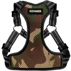 Best Pet Supplies Voyager Fully Adjustable Step-in Mesh Dog Harness, Army Base, Medium