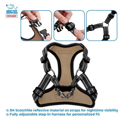 Show full view: Best Pet Supplies Voyager Fully Adjustable Step-in Mesh Dog Harness, Army Base, Small slide 3 of 5
