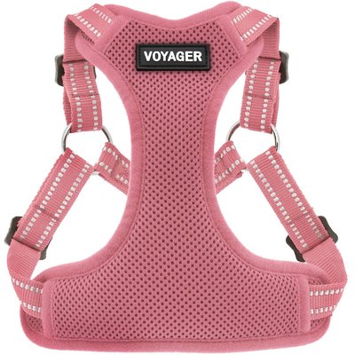 Best Pet Supplies Best Pet Supplies Voyager Fully Adjustable Step-in Mesh Dog Harness, Pink, Large
