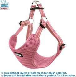Best Pet Supplies Voyager Fully Adjustable Step-in Mesh Dog Harness, Pink, Small slide 2 of 4