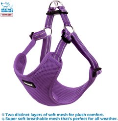 Best Pet Supplies Voyager Fully Adjustable Step-in Mesh Dog Harness, Purple, X-Large slide 2 of 4