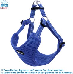 Best Pet Supplies Voyager Fully Adjustable Step-in Mesh Dog Harness, Royal Blue, Medium slide 2 of 4