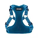 Best Pet Supplies Voyager Fully Adjustable Step-in Mesh Dog Harness, Turquoise, Large