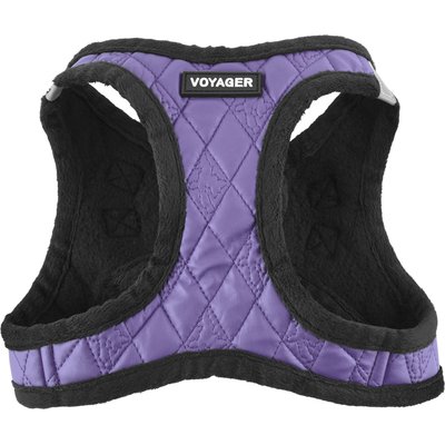 Best Pet Supplies Best Pet Supplies Voyager Padded Faux Leather Dog Harness, Purple, Large