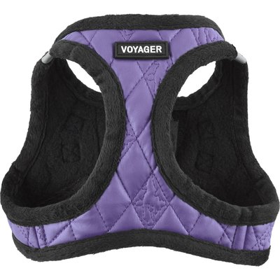 Best Pet Supplies Best Pet Supplies Voyager Padded Faux Leather Dog Harness, Purple, Small