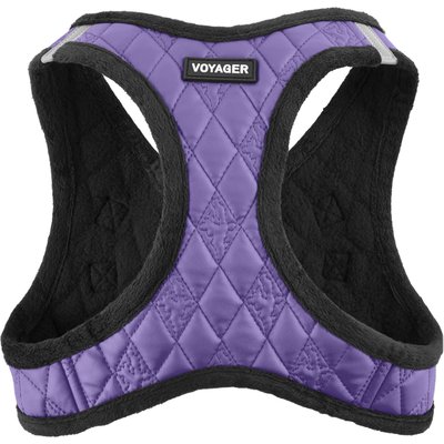 Best Pet Supplies Best Pet Supplies Voyager Padded Faux Leather Dog Harness, Purple, X-Large