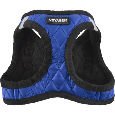 Best Pet Supplies Best Pet Supplies Voyager Padded Faux Leather Dog Harness, Royal Blue, Medium