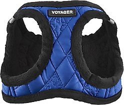 Best Pet Supplies Voyager Padded Faux Leather Dog Harness, Royal Blue, X-Small