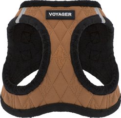 Best Pet Supplies Voyager Padded Fleece Dog Harness, Beige, Medium