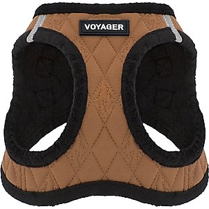 Best Pet Supplies Voyager Padded Fleece Dog Harness, Beige, Small