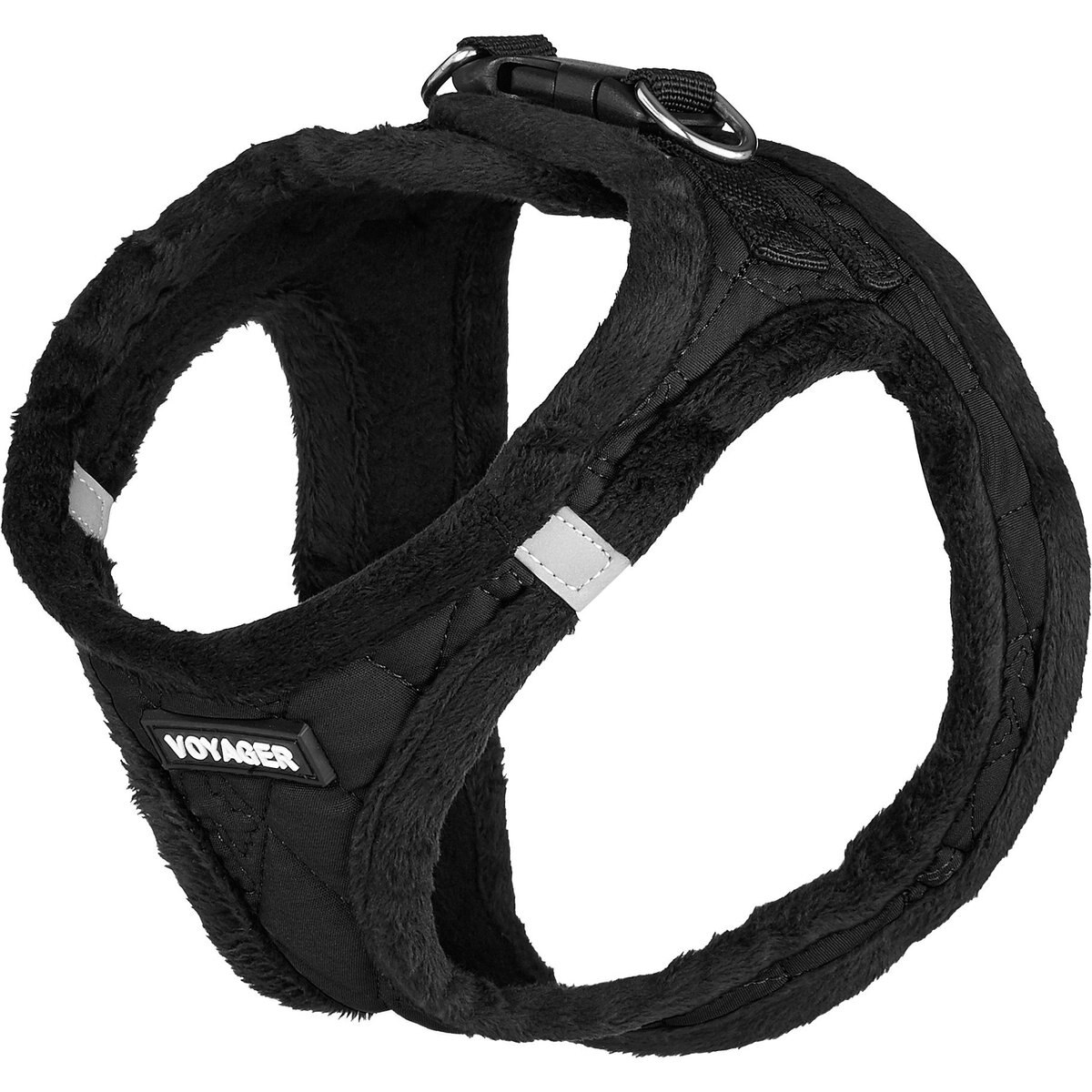 Best Pet Supplies Voyager Padded Fleece Dog Harness, Black, Small