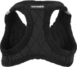 Best Pet Supplies Voyager Padded Fleece Dog Harness, Black, X-Small