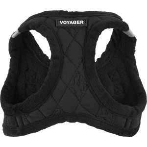 Best Pet Supplies Voyager Padded Fleece Dog Harness, Black, X-Small
