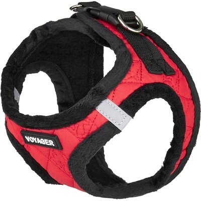 Best Pet Supplies Best Pet Supplies Voyager Padded Fleece Dog Harness, Red, X-Small