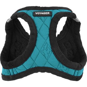 Best Pet Supplies Voyager Padded Fleece Dog Harness, Turquoise, X-Small