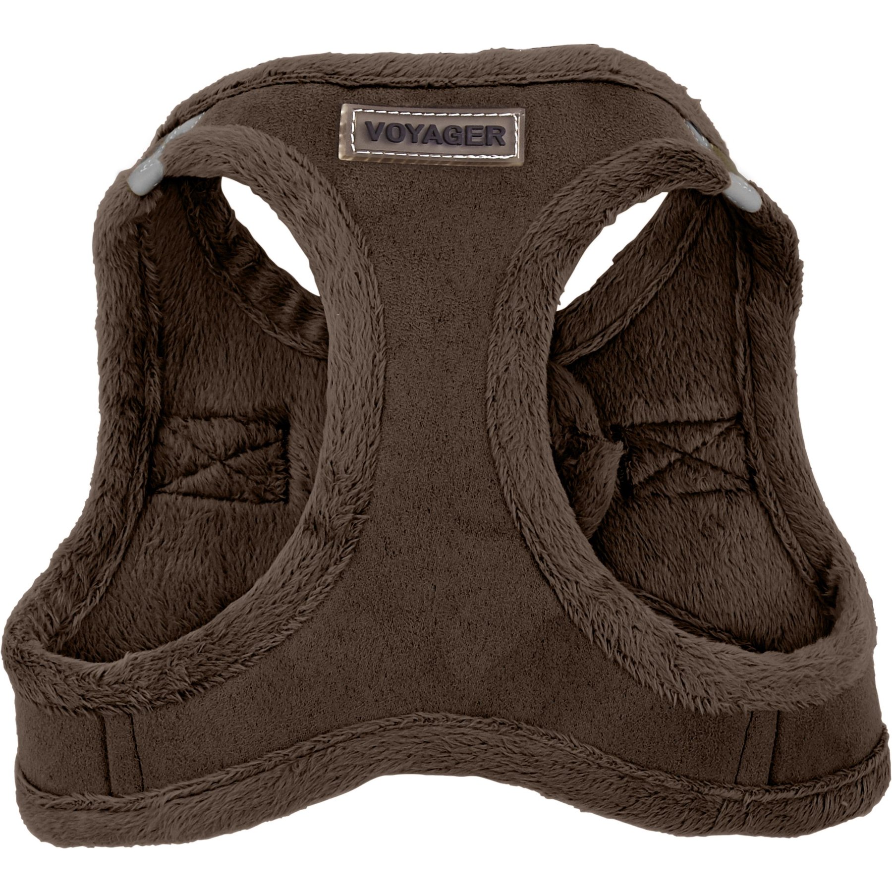 Best Pet Supplies Voyager Plush Suede Dog Harness, Chocolate, Medium