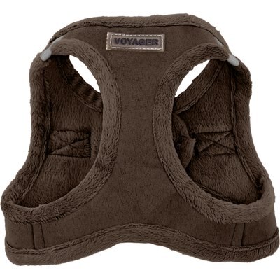 Best Pet Supplies Best Pet Supplies Voyager Plush Suede Dog Harness, Chocolate, Medium