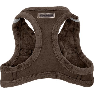 Best Pet Supplies Best Pet Supplies Voyager Plush Suede Dog Harness, Chocolate, Small