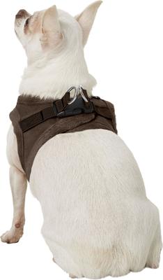 Show full view: Best Pet Supplies Voyager Plush Suede Dog Harness, Chocolate, X-Small slide 6 of 11