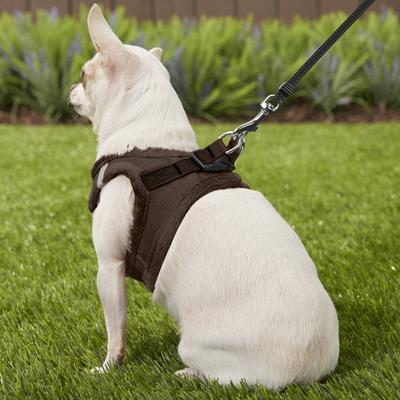 Show full view: Best Pet Supplies Voyager Plush Suede Dog Harness, Chocolate, X-Small slide 8 of 11
