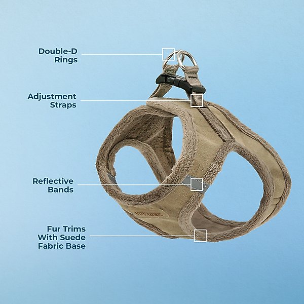 Best Pet Supplies Voyager Plush Suede Dog Harness
