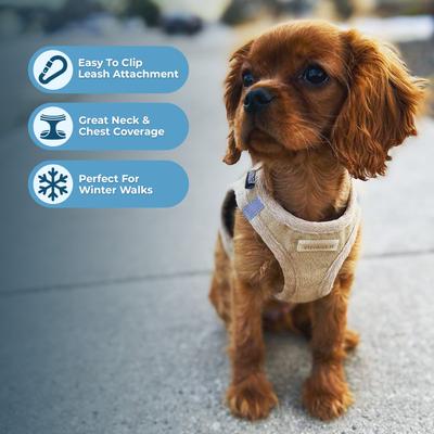 Show full view: Best Pet Supplies Voyager Plush Suede Dog Harness, Latte, X-Large slide 3 of 11