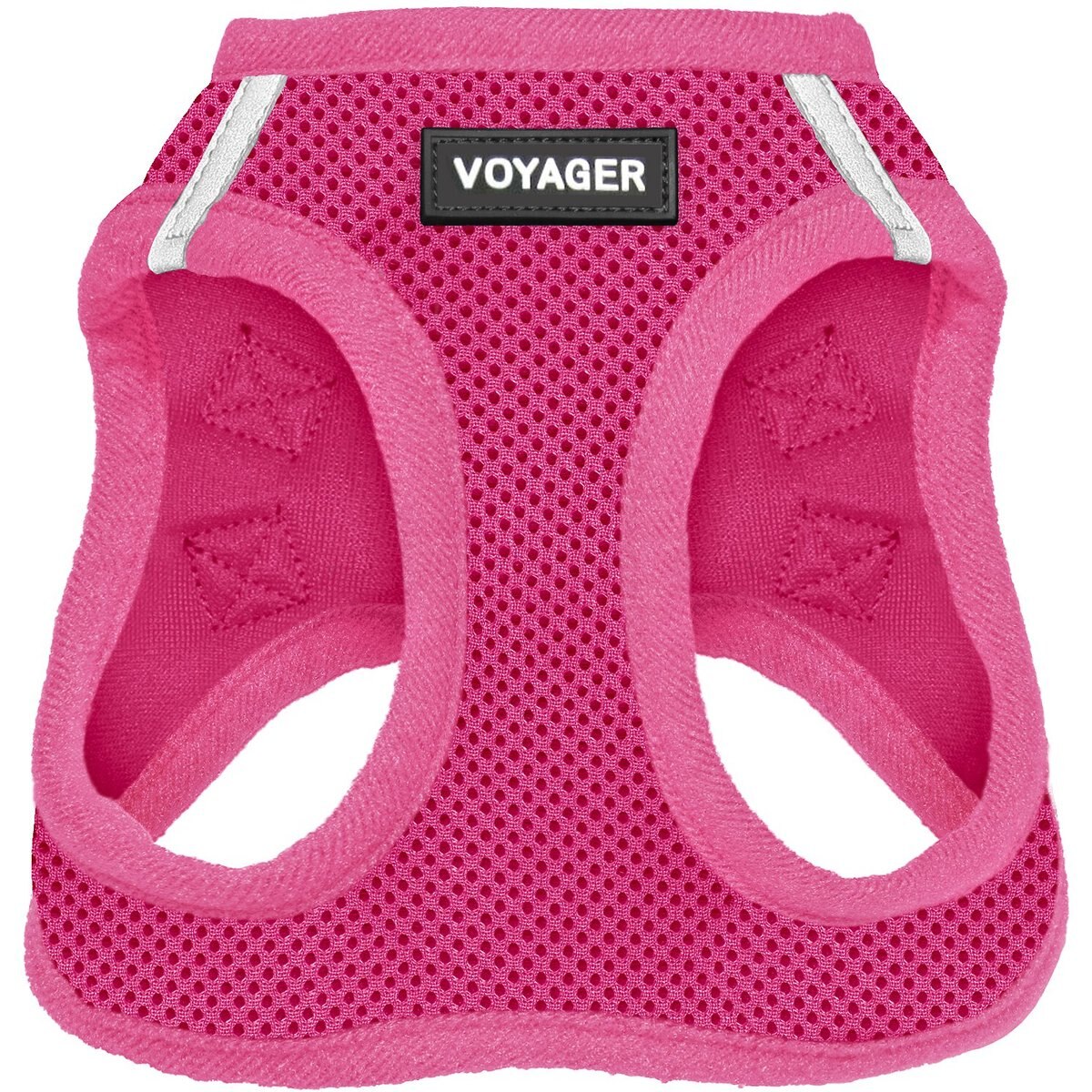 Best Pet Supplies Voyager Step-in Air Dog Harness, Fuchsia with Matching Trim, Medium