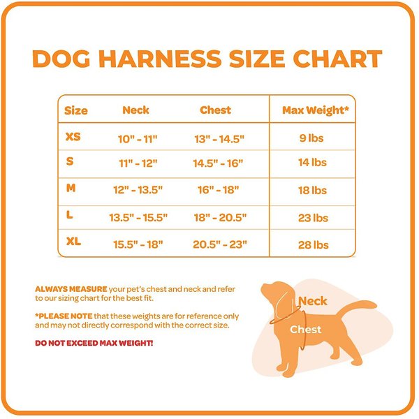 Show full view: Best Pet Supplies Voyager Step-in Air Dog Harness, Orange Base, X-Small slide 4 of 5