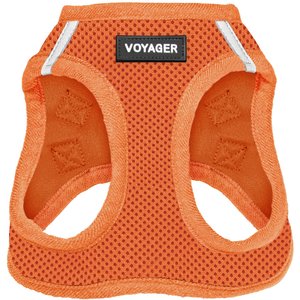 Best Pet Supplies Voyager Step-in Air Dog Harness, Orange with Matching Trim, Small