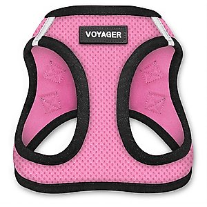 Best Pet Supplies Voyager Step-in Air Dog Harness, Pink Base, XX-Small