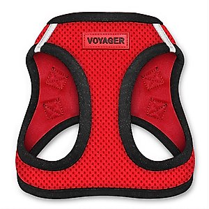 Best Pet Supplies Voyager Step-in Air Dog Harness, Red Base, XXX-Small