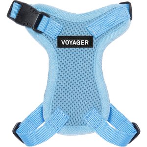 Coastal Pet Li'l Pals Mesh Dog Harness For Small Dogs - Step-in No-Pull Cooling Vest, Blue Lagoon (8-10 Inch Neck)