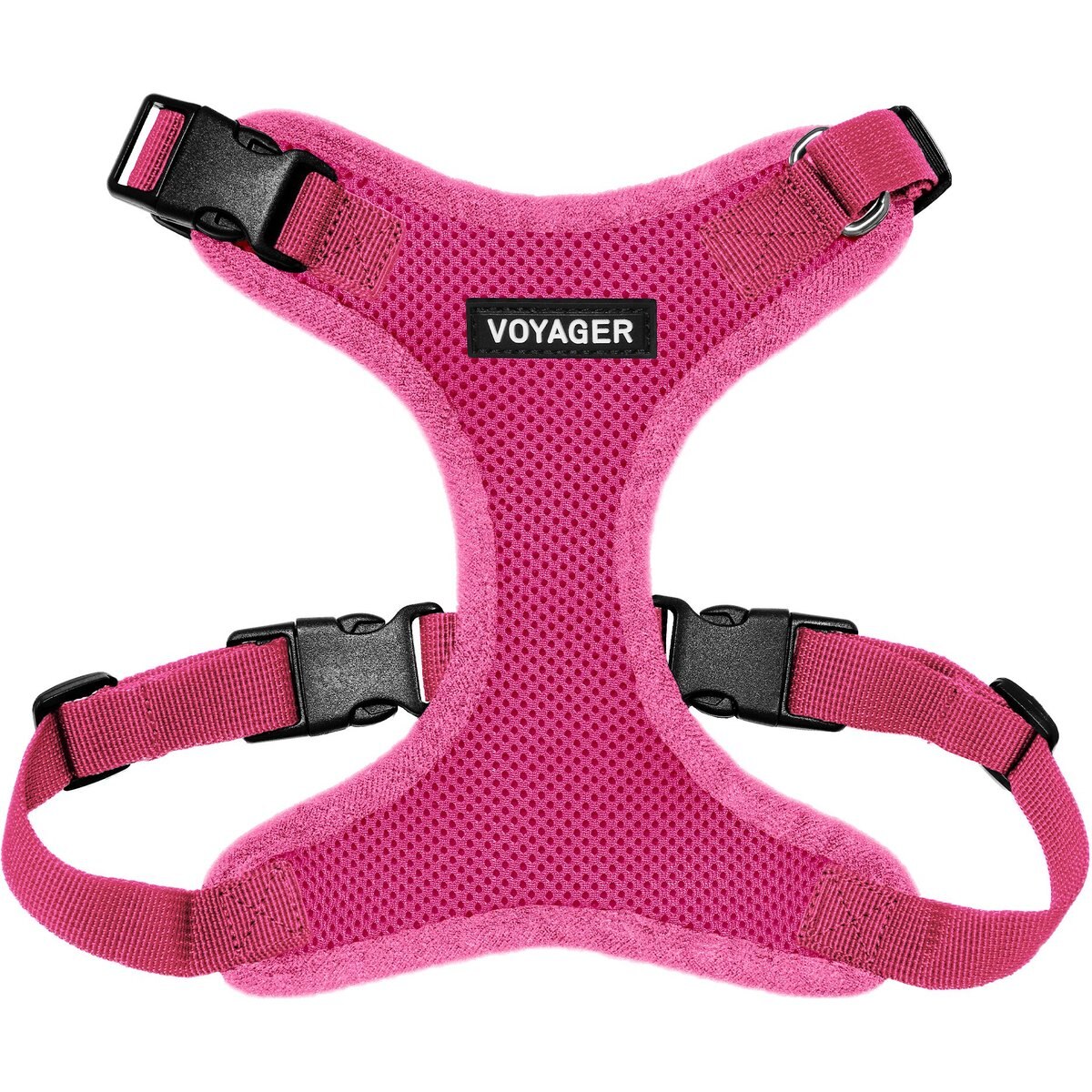 Best Pet Supplies Voyager Step-in Lock Dog Harness, Fuchsia with Matching Trim, X-Large