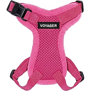 Best Pet Supplies Voyager Step-in Lock Dog Harness, Fuchsia with Matching Trim, XXX-Small