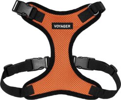 Best Pet Supplies Voyager Step-in Lock Dog Harness, Orange, Medium