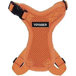 Best Pet Supplies Voyager Step-in Lock Dog Harness, Orange with Matching Trim, XX-Small