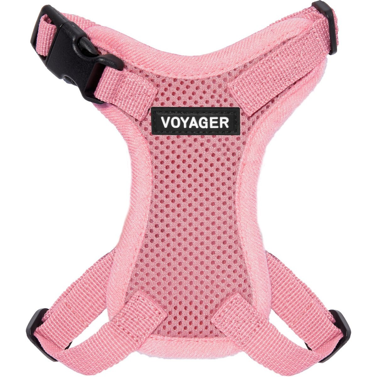 Best Pet Supplies Voyager Step-in Lock Dog Harness, Pink with Matching Trim, XXX-Small