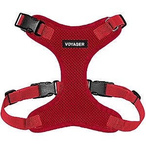 Best Pet Supplies Voyager Step-in Lock Dog Harness, Red with Matching Trim, Medium