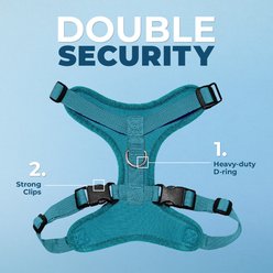 Best Pet Supplies Voyager Step-in Lock Dog Harness, Turquoise with Matching Trim, Small slide 2 of 4