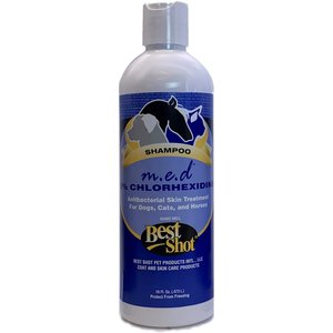 Best Shot M.E.D. 3% Chlorhexidine Dog, Cat & Horse Skin Treatment, 16-fl oz bottle
