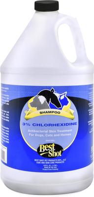 Show full view: Best Shot M.E.D. 3% Chlorhexidine Dog, Cat & Horse Skin Treatment, 1-gal bottle slide 1 of 1