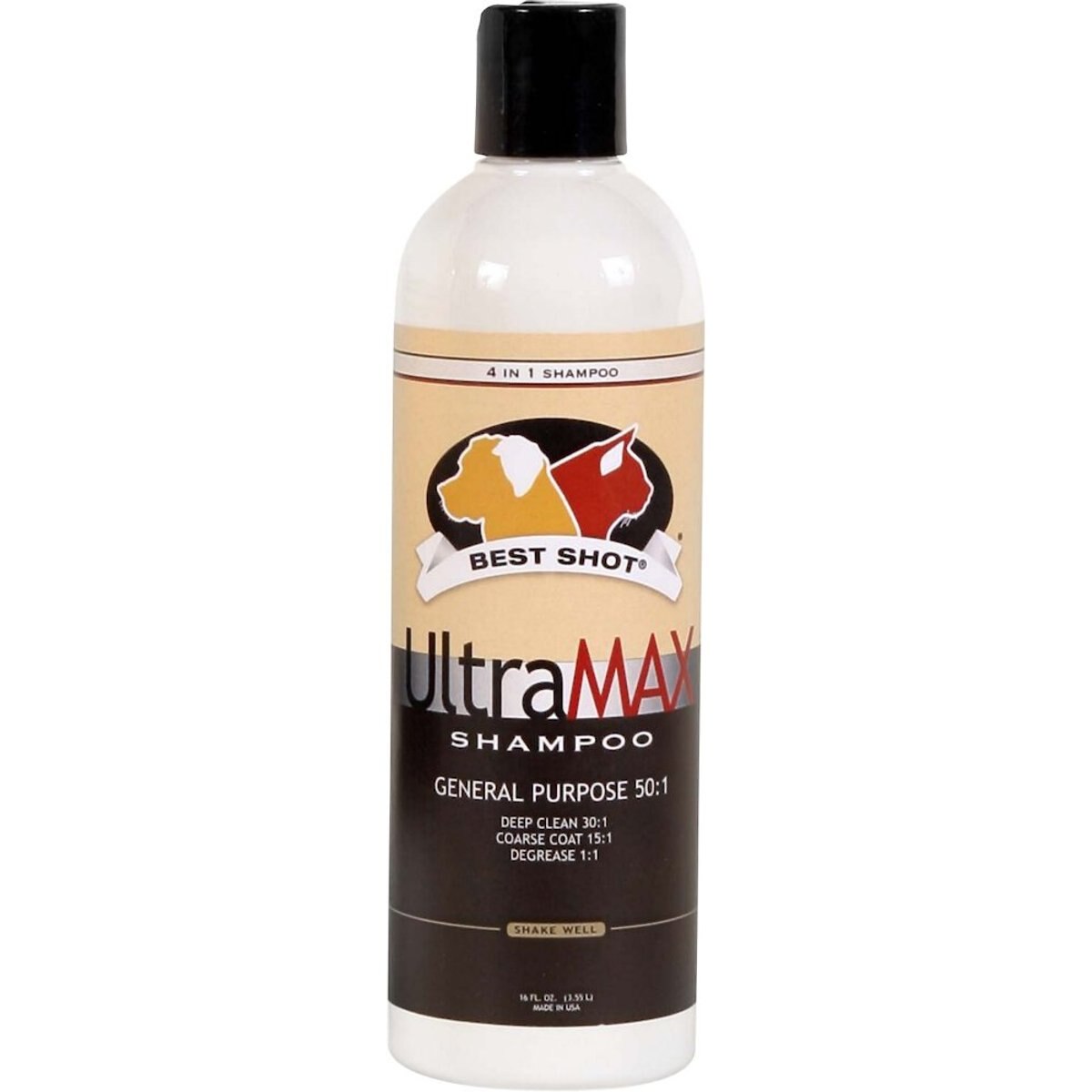 Best Shot UltraMax General Purpose 50:1 Dog & Cat Shampoo, 17-fl oz bottle