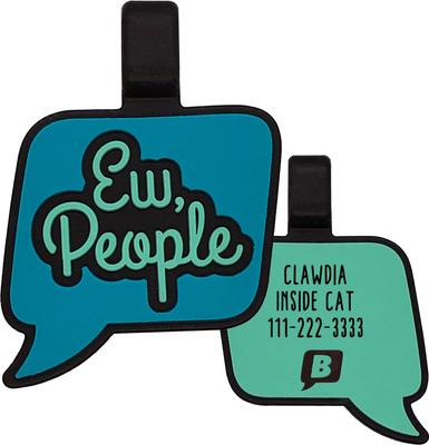 Show full view: Besties Ew, People Silicone Lightweight Cat ID Tag slide 1 of 5