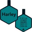 Show in main carousel: Besties Mini Jingle-Free Silicone Cat & Dog ID Tag, Turquoise slide 1 of 9