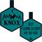Show in main carousel: Besties Mini Stay Wild Design Jingle-Free Silicone Cat & Dog ID Tag, Turquoise slide 1 of 9