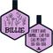 Show in main carousel: Besties Mini Wildflowers Design Jingle-Free Silicone Cat & Dog ID Tag, Lavender slide 1 of 9