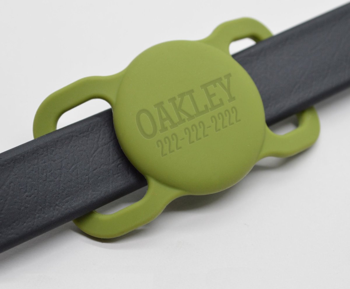 Besties Name Only Dog AirTag Holder