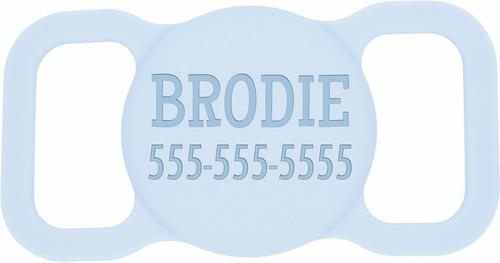 Show full view: Besties Name Only Dog AirTag Holder, Sky Blue slide 1 of 6