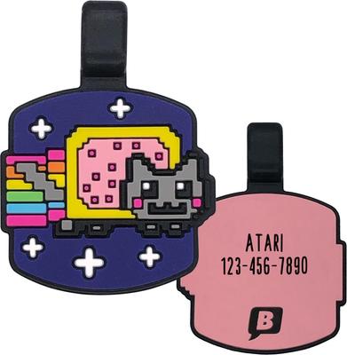 Show full view: Besties Nyan Cat Silicone Lightweight Cat ID Tag slide 1 of 4